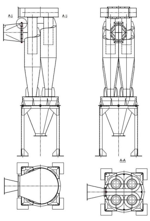 чертеж циклона У21-ББЦ в Кирово-Чепецке